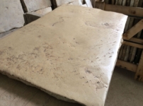AGED STONE OF BURGUNDY FLOORING, THE SECOND COATING REBUILT BY HAND, USING ANCIENT TECHNIQUES, THICKNESS 3 CM, OPUS ROMAN,DISCOUNT PRICE ( $ 12 - $ 18 )